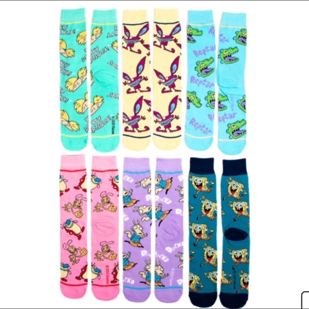 Nickelodeon casual crew socks